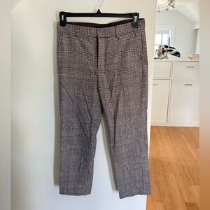 Weekday Men's Plaid Dress Pants in Brown and Black